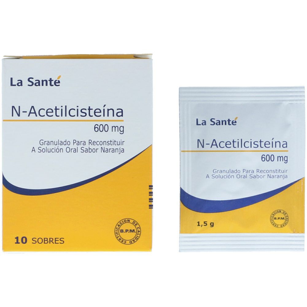 N-Acetilcisteína-Granulado-Solución-Oral-Sabor-Naranja-Sobre-X-600Mg----imagen