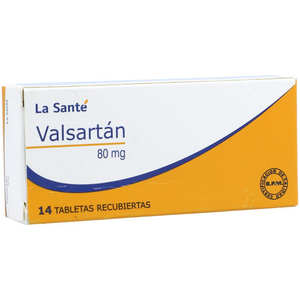 Valsartán Tabletas Recubiertas 80Mg Caja X 14