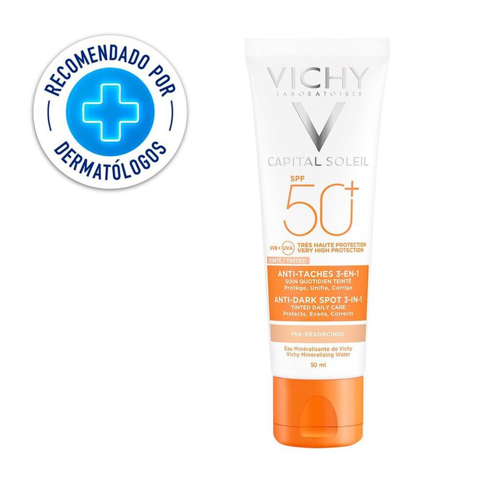 Protector-Solar-Ideal-Soleil-Vichy-Spf-50+-Antimanchas-Color-3-En-1Tubo-X-50mL-imagen-1