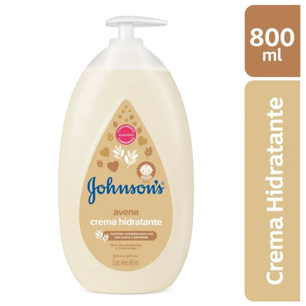 Crema Hidratante Johnson S Baby Avena Frasco Por 800Ml