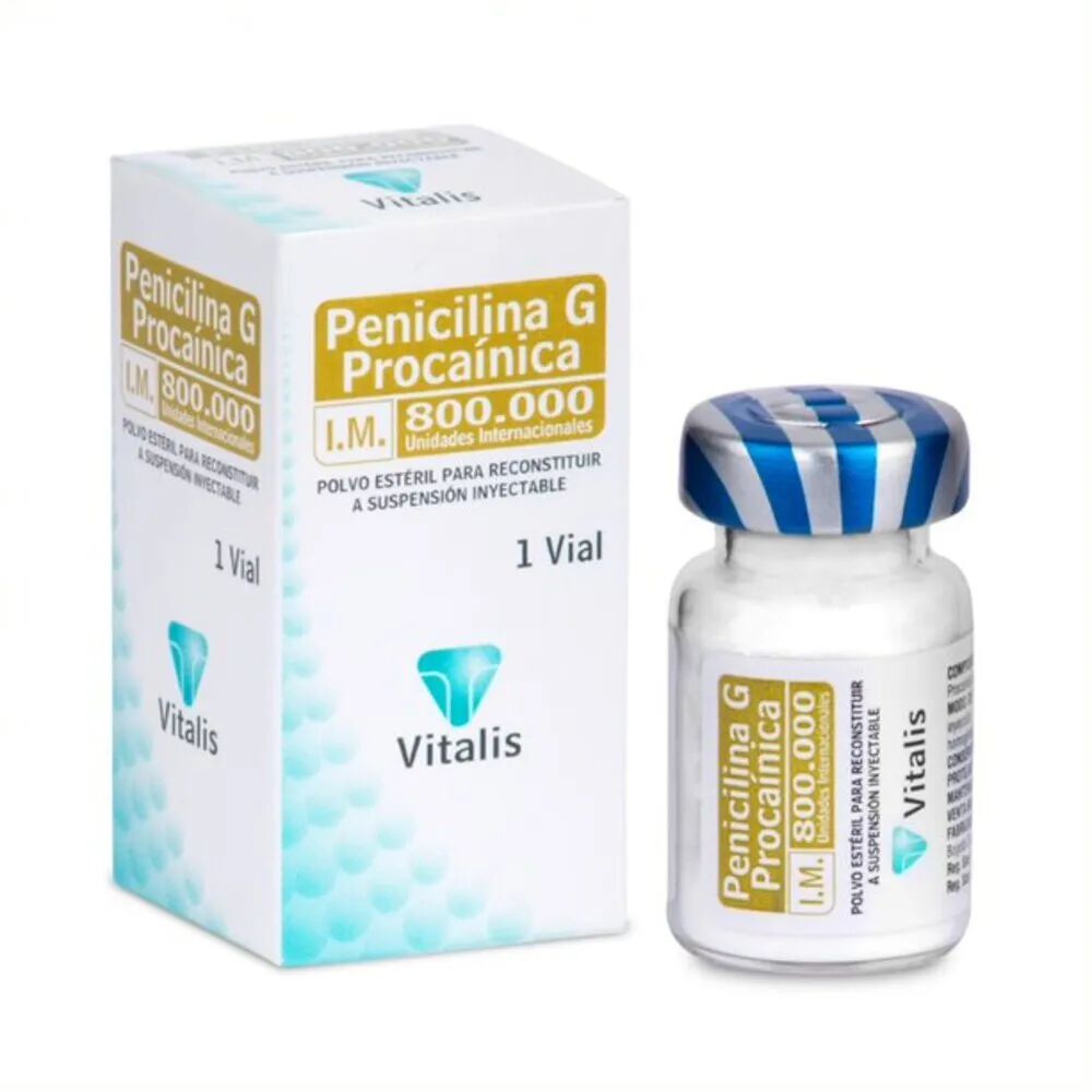 Penicilina-G-Procainica-800000Ui-Polvo-Inyectable-Caja-X-1Vial-Vitalis-imagen
