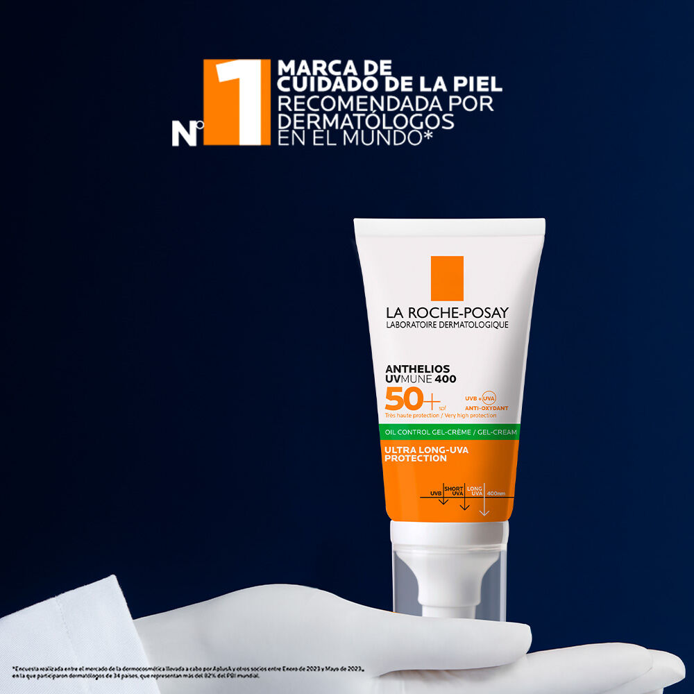 Protector-Solar-Anti-Brillo-Anthelios-Gel-Toque-Seco-Sin-Color-SPF-50+-Tubo-X-50-mL-imagen-5