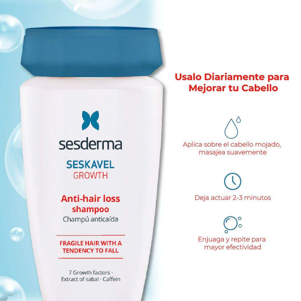 Shampoo-Anticaida-Sesderma-Seskavel-Growth-Frasco-250Ml-imagen-4