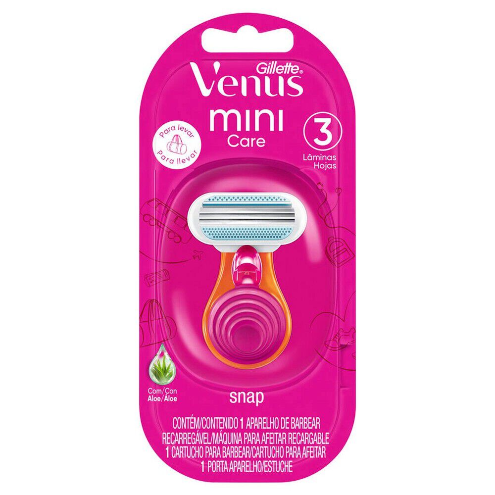 Maquina De Afeitar Gillette Mini Snap 3 Hojas Unidades
