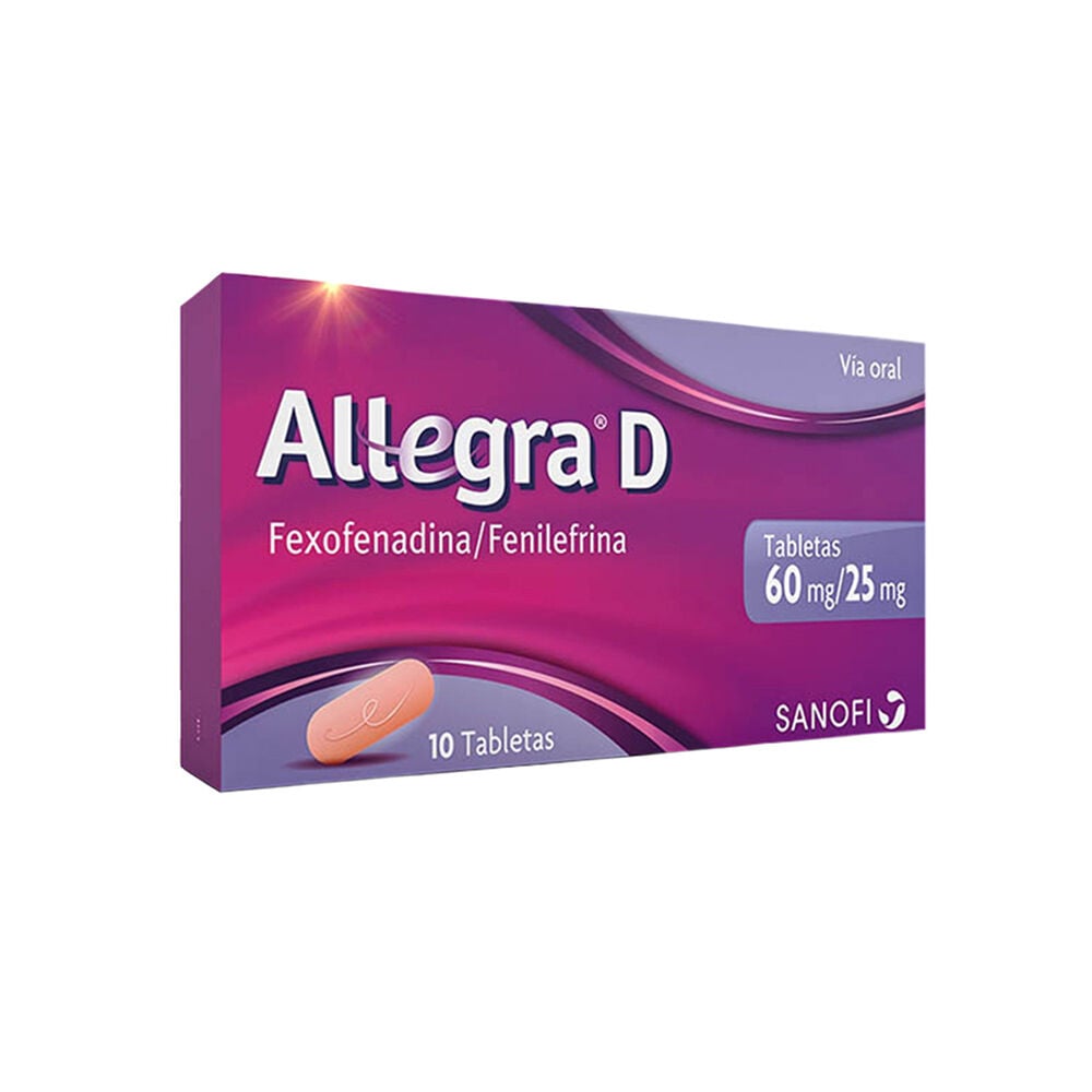 Allegra D (60 25)Mg Caja X 10 Tabletas