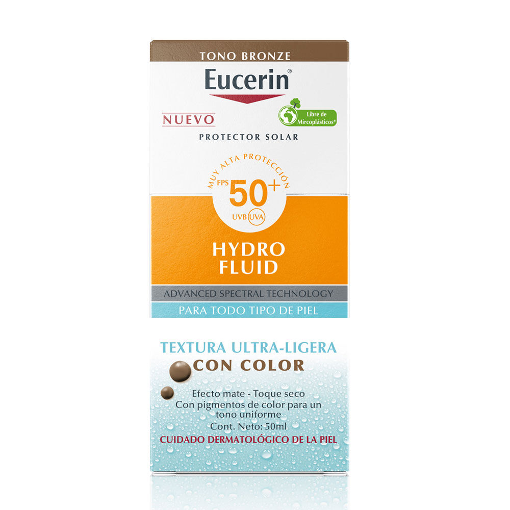 Protector-Solar-Eucerin-Hydro-Fluid-Fps-50+-Frasco-50Ml-Tono-Bronze-imagen-2