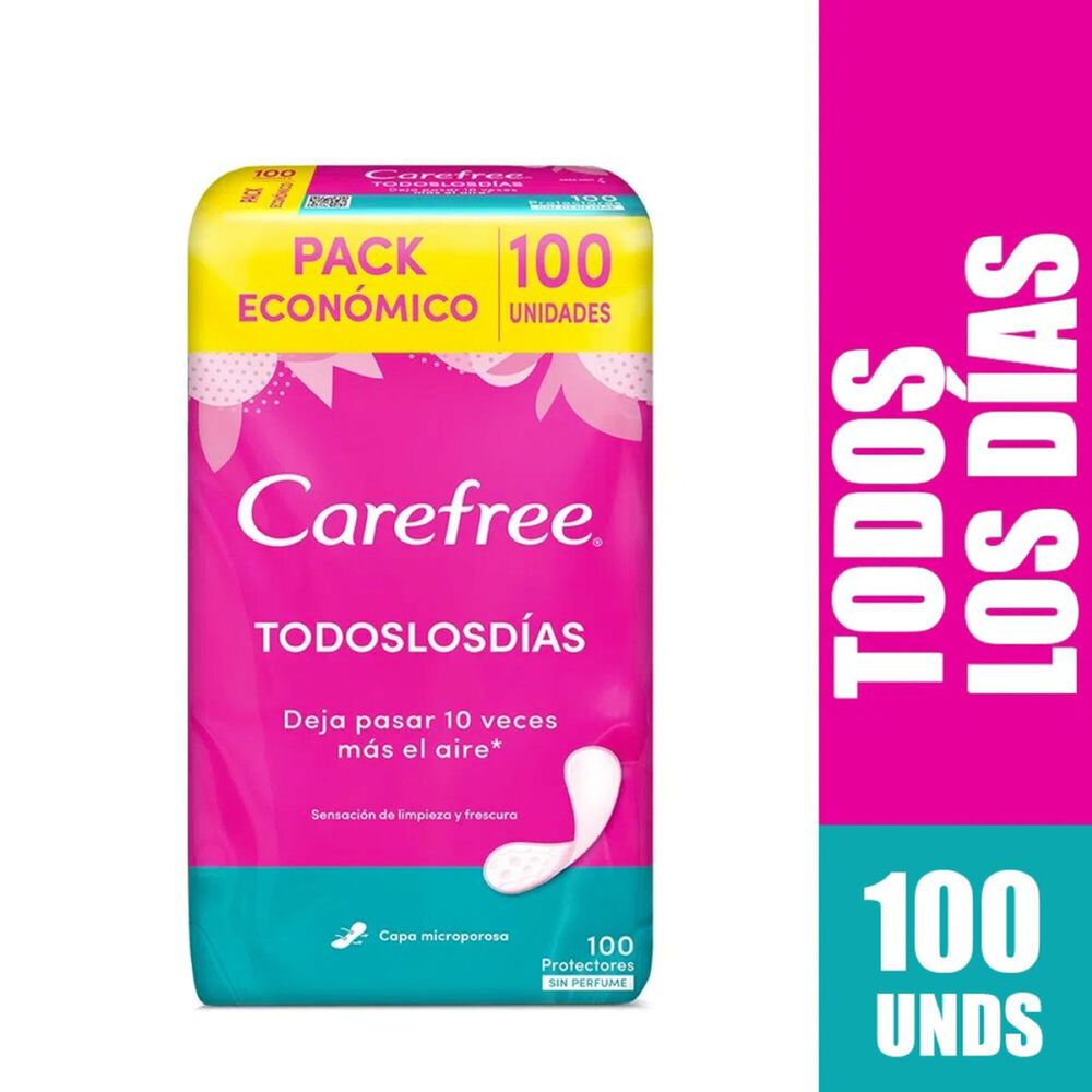 Protectores Carefree Diarios Pack Económico 100 Und