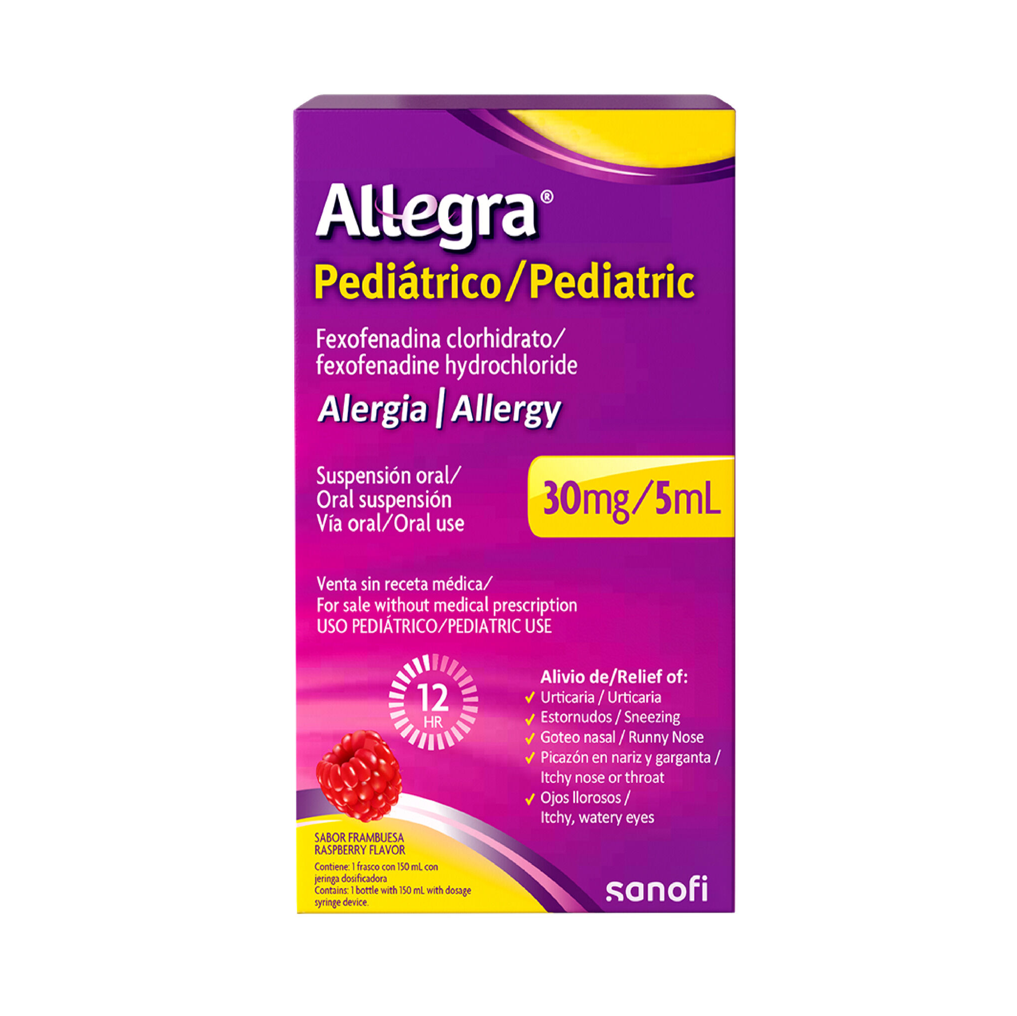 Allegra Pediátrico 30Mg/5Ml Suspensión Oral Frasco X 150 Ml