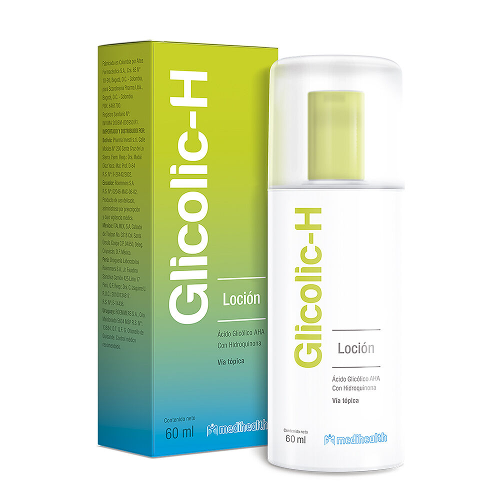 Glicolic-H Loción 10%+2% Frasco X 60mL