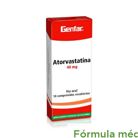 Atorvastatina 40Mg Tabletas Recubiertas Caja X 10 Genfar