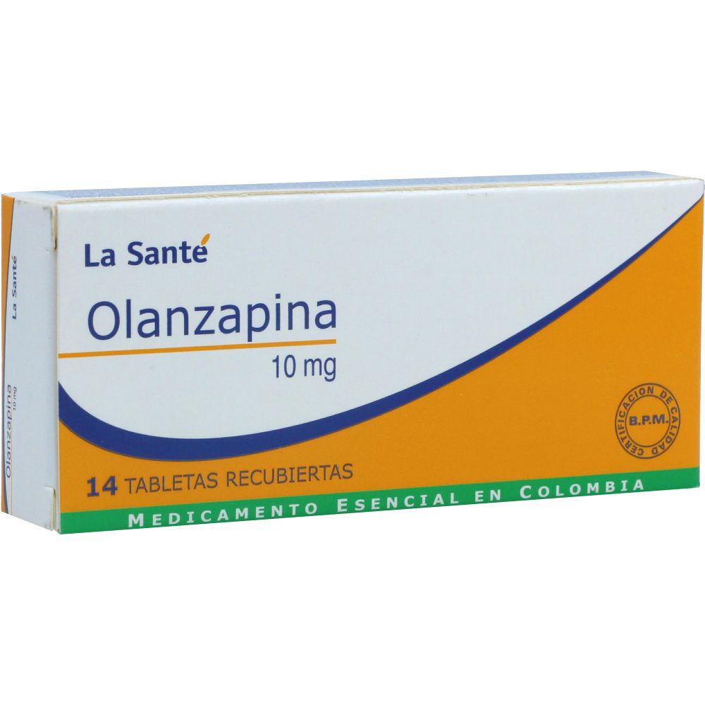 Olanzapina Tabletas Recubiertas 10Mg Caja X 14