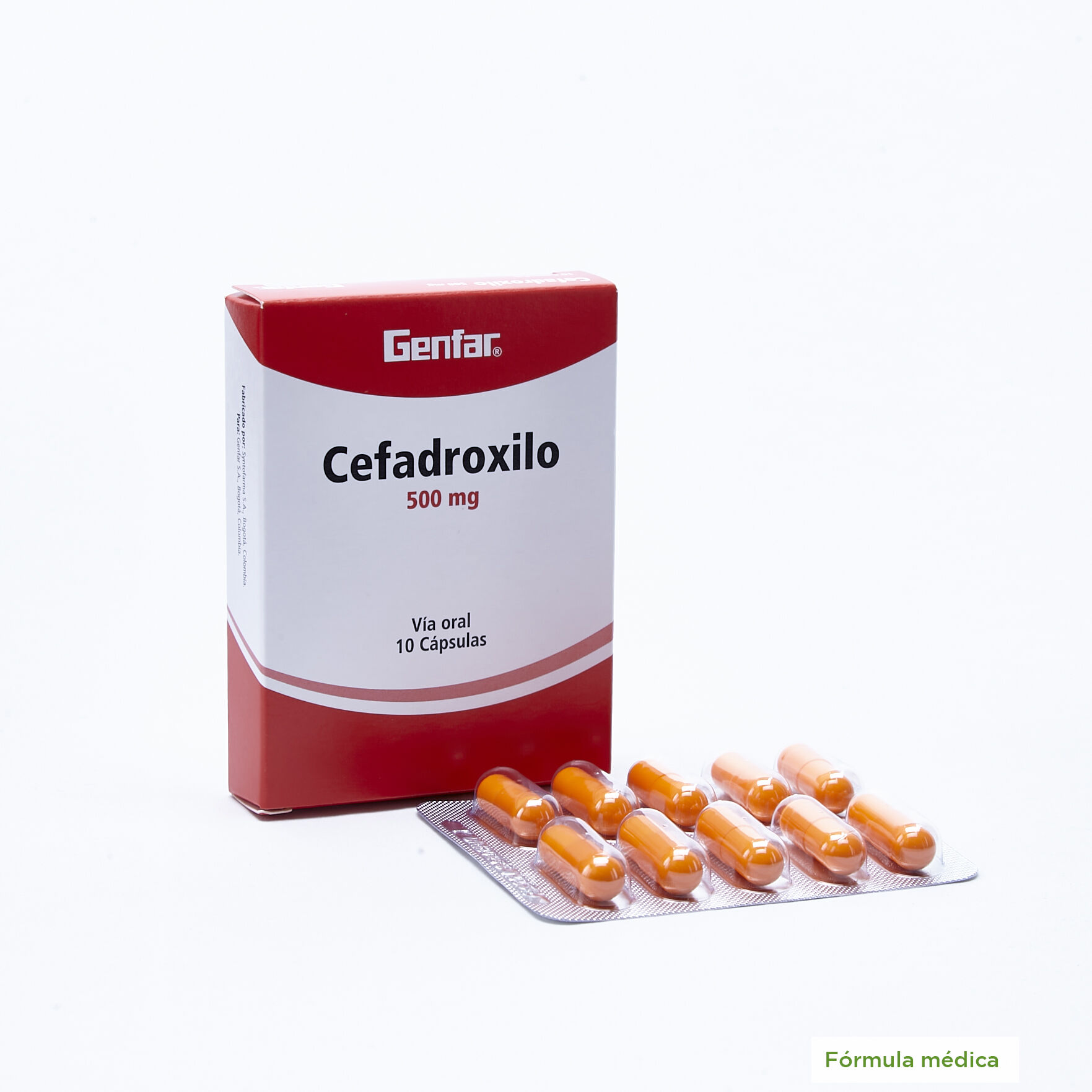 Cefadroxilo Cápsulas 500Mg Caja X 10