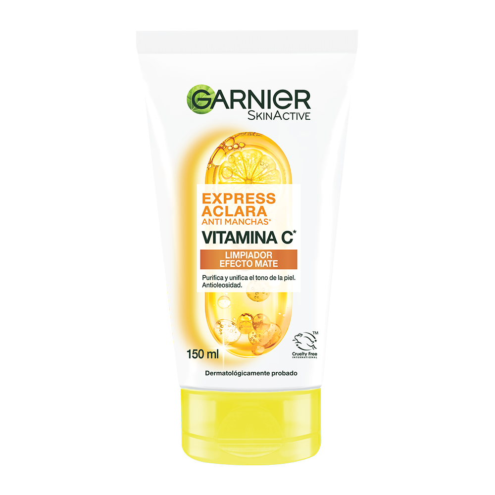 Limpiador-Facial-Garnier-Skin-Active-Express-Aclara-Tubo-X-150Ml-Tono-Uniforme-imagen-1