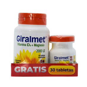 Promo-Giralmet-Tabletas-2000Ui-Frasco-X-100-Gratis-30-Tabletas-imagen