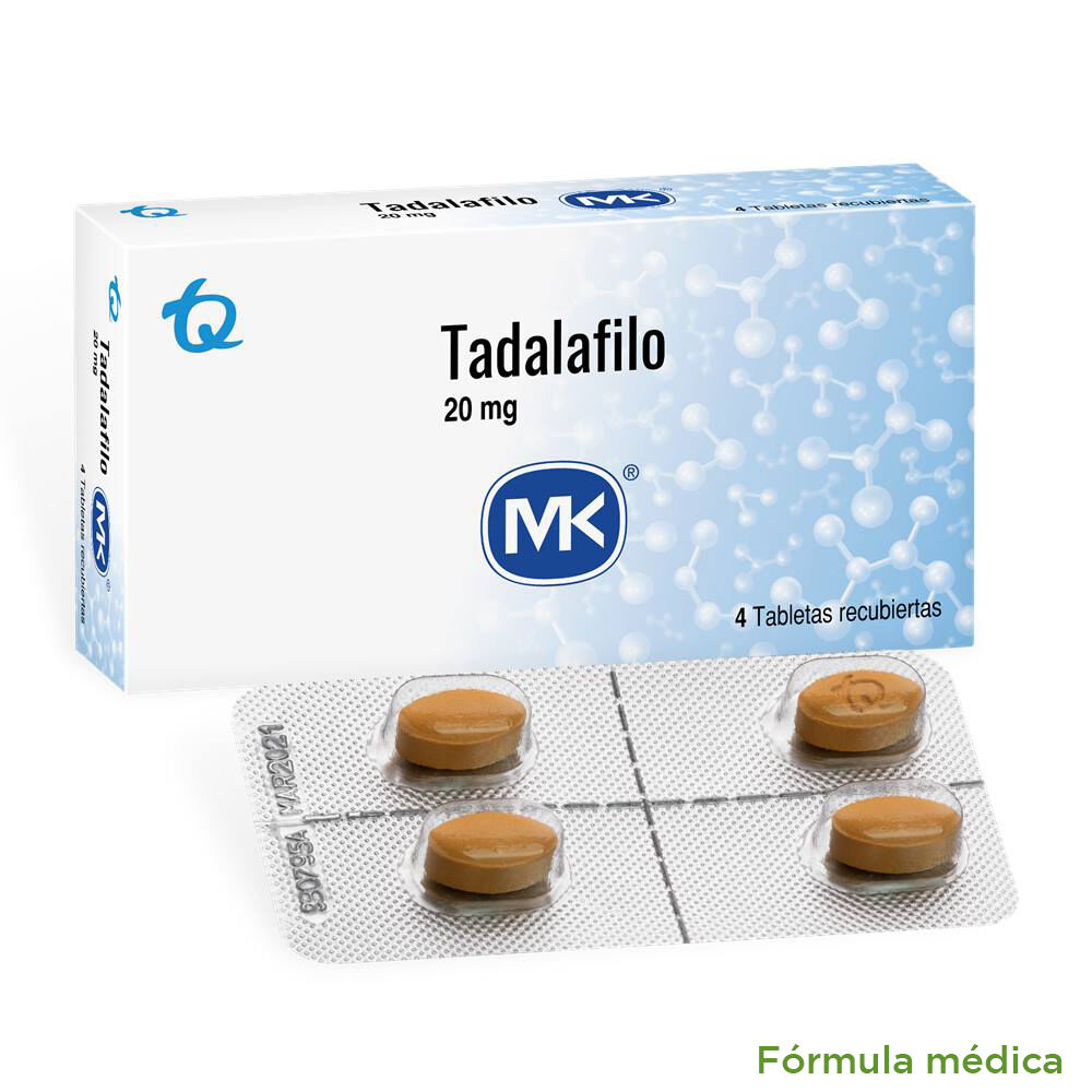 Tadalafilo 20Mg Tabletas Recubiertas Caja X 4 Mk