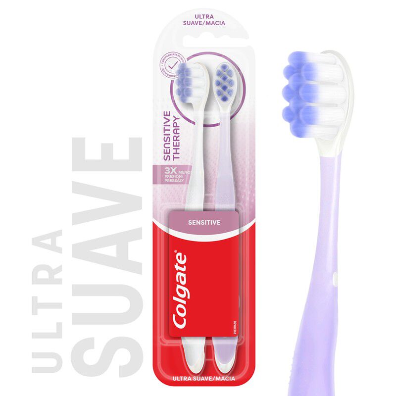 Cepillo De Dientes Sensibilidad Colgate Ultra Suave X2Und