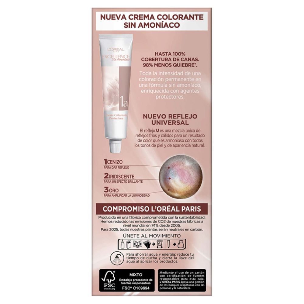 Tinte-Capilar-Loreal-Paris-4U-Excellence-Sin-Amoniaco-Tubo-X-45Gr-Castano-Universal-imagen-3
