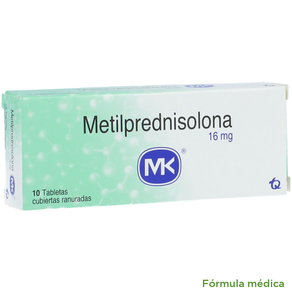 Metilprednisolona-16-Mg-Tableta-Recubierta-Caja-X-10-imagen