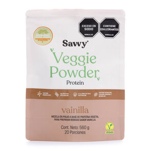 Proteina-Veggie-Powder-Savvy-Doypack-560Gr-Vainilla-imagen