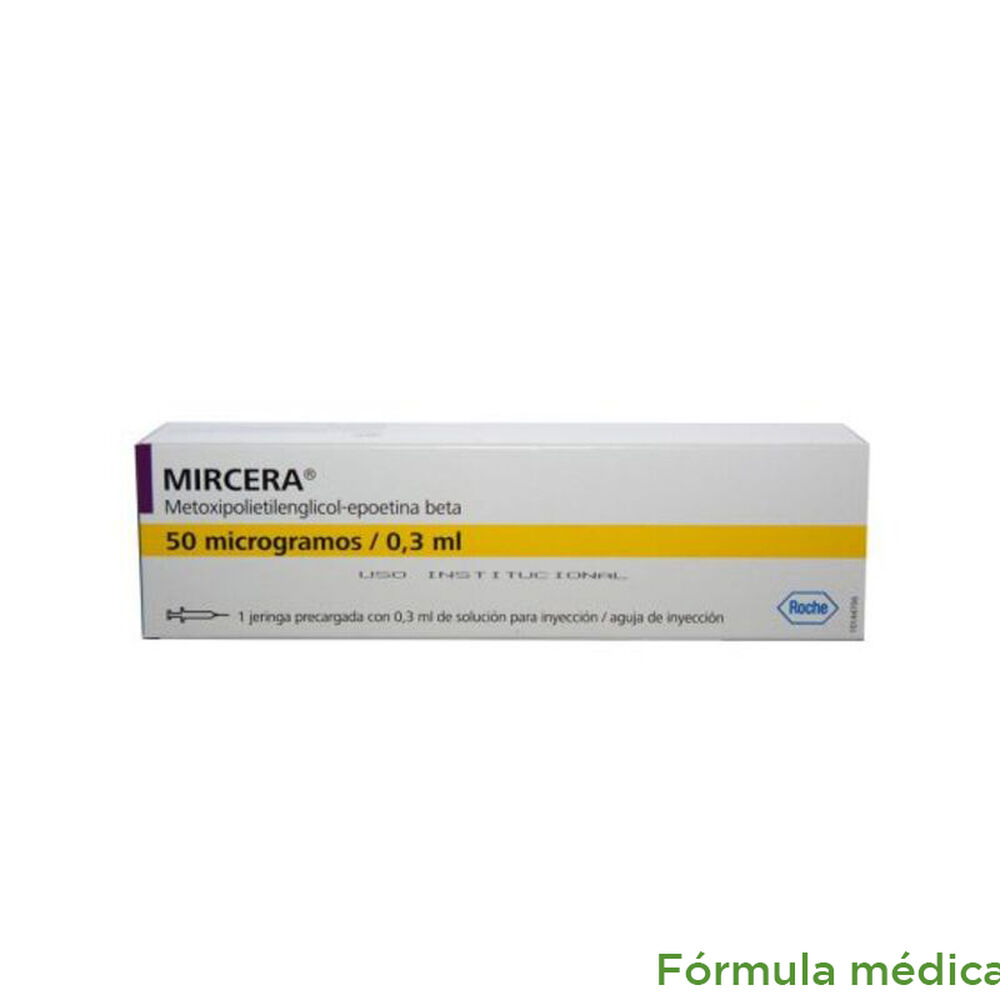 Mircera Formula Mircera 50mcg/0.3ml/16mg/ml Solución Inyectable