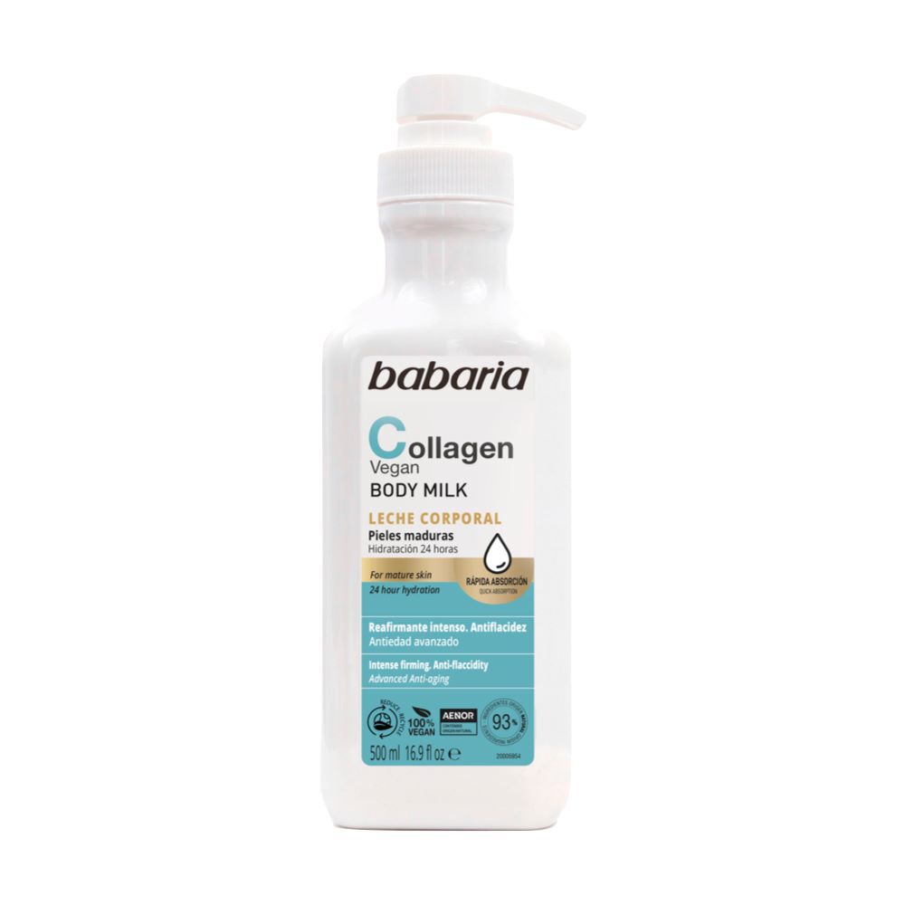 Leche Corporal Babaria Colageno Vegano Frasco X 500Ml