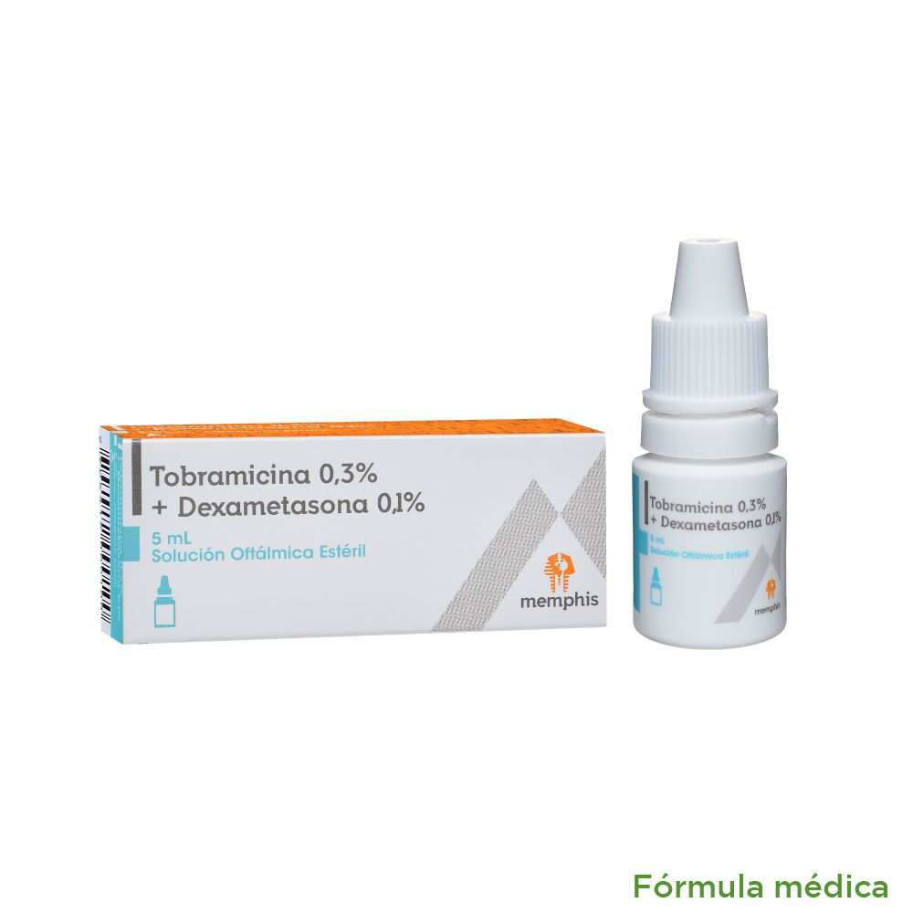 Tobramicina+Dexametasona (1+3)Mg/Ml(0.1+0.3) Solucion Oftamologica Frasco X 5Ml