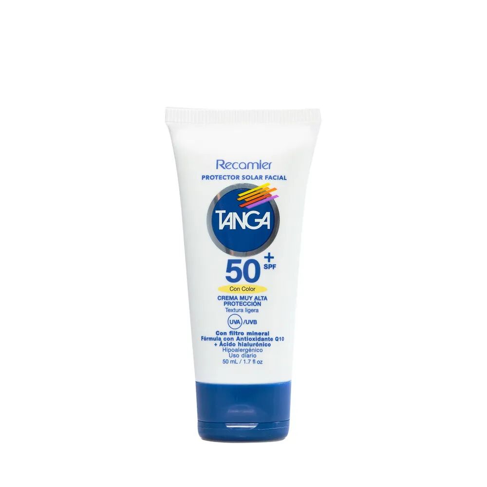 Protector Solar Facial Tanga 50Spf+ Con Color Frasco X 50Ml