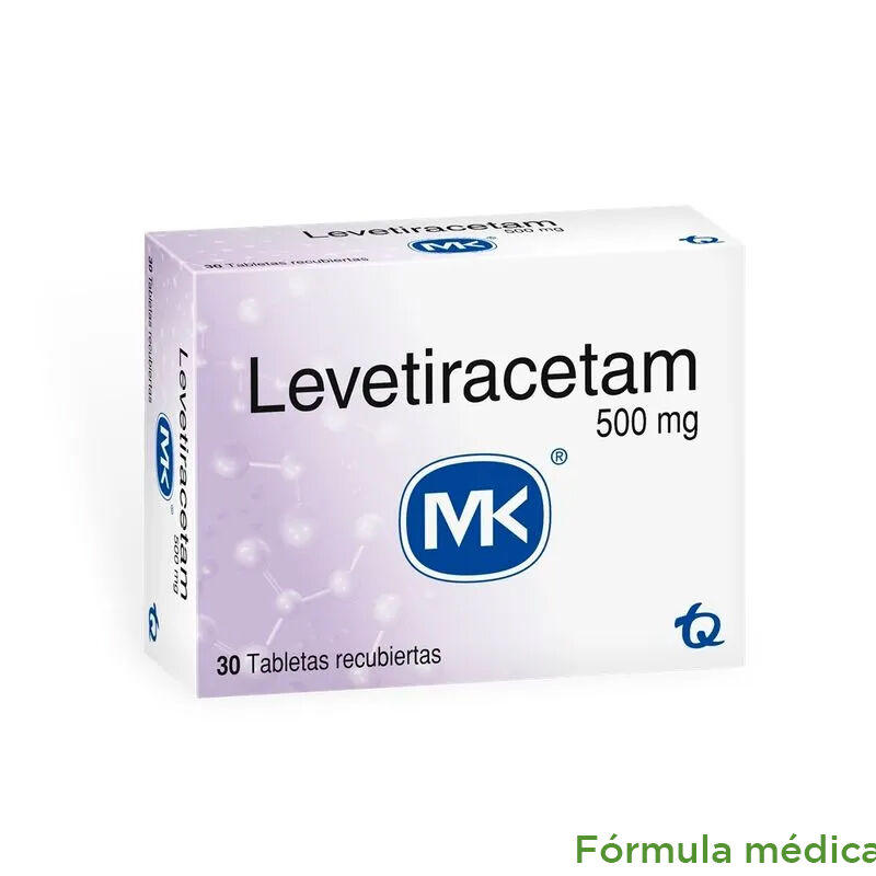 Levetiracetam 500Mg Caja X 30 Comprimidos Recubiertos