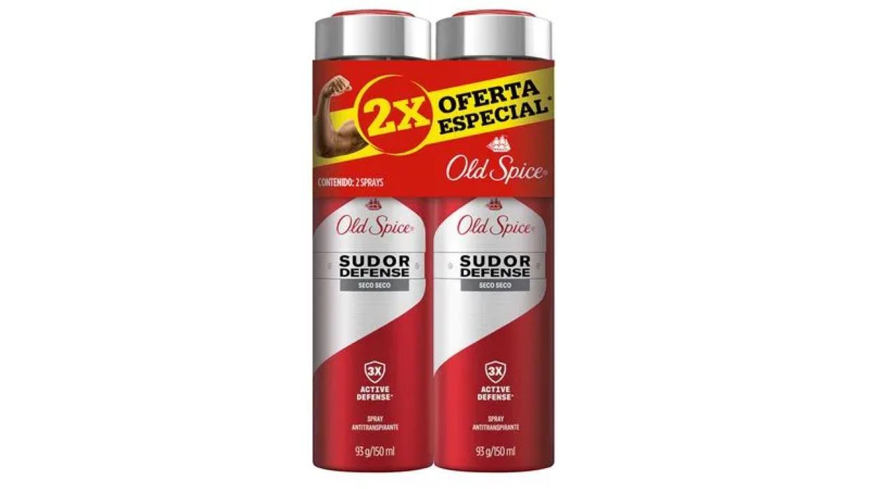 Promo Desodorante Old Spice Sudor Defense Paquete X 2Frascos X 150Ml