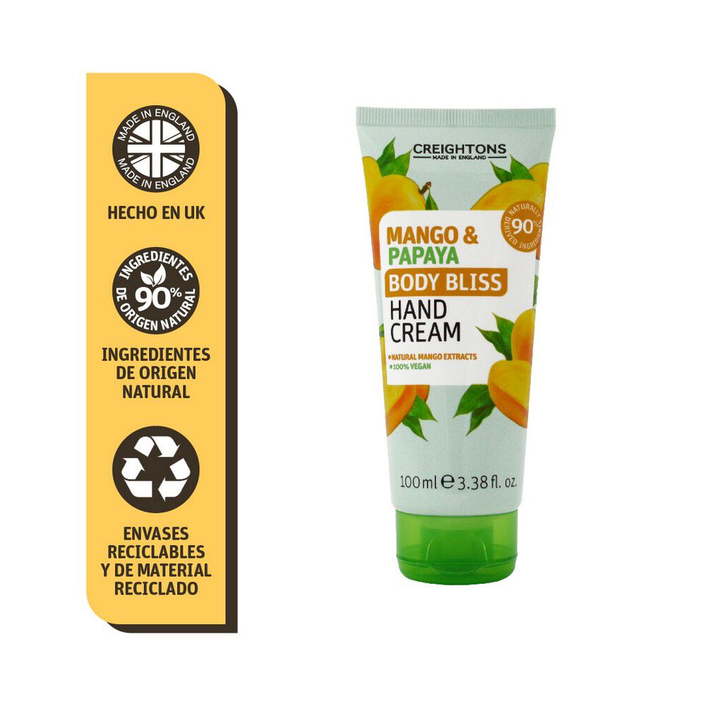 Crema-Para-Manos-Creightons-Body-Bliss-Tubo-X-100Ml-Mango-Y-Papaya-imagen-1