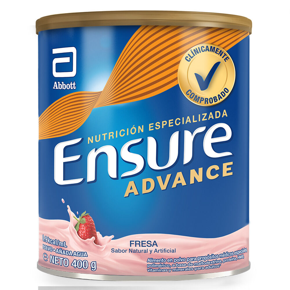 Ensure Advance Fresa Con Proteina + HMB Polvo 400g