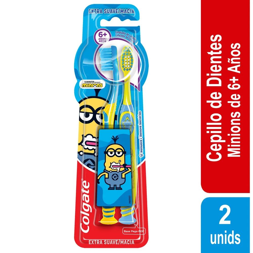 Cepillo-Dental-Infantil-Minions-Blister-por-2-Colgate-imagen