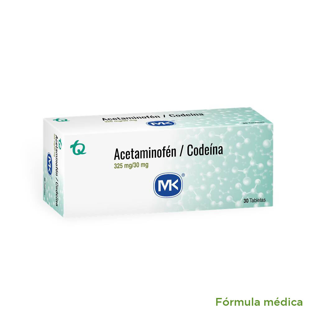 Acetaminofen+Codeina-(325+30)Mg-Tabletas-Caja-X-30-Mk-imagen