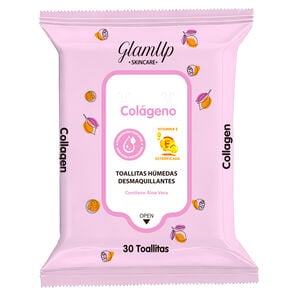 Toallitas-Humedas-Desmaquillantes-Glamup-Skincare-Colageno-Paq-X-30-imagen