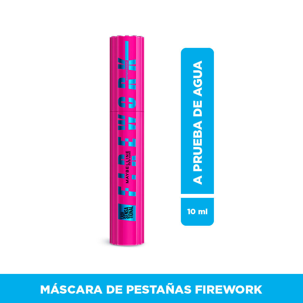 Máscara De Pestañas Maybelline Lash Sensational Firework A Prueba De Agua