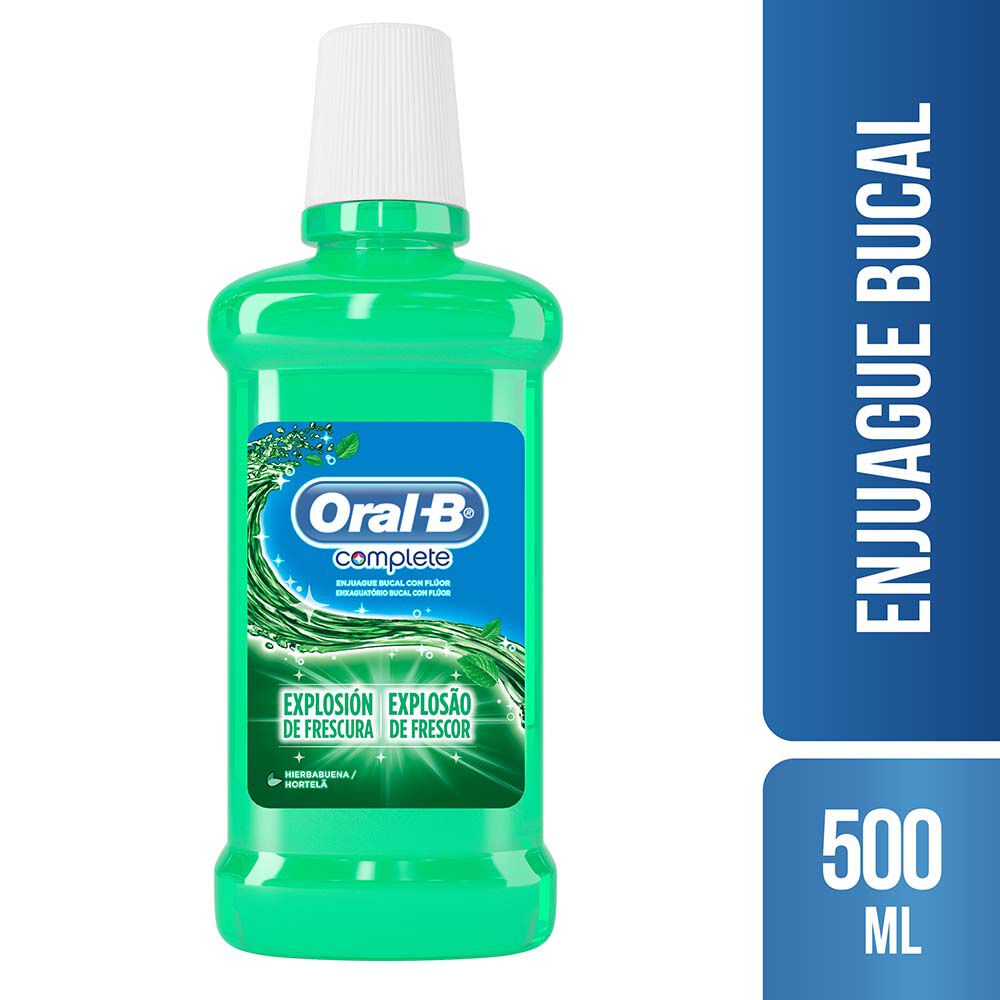 Oral-B-Complete-Enjuague-Bucal-Con-Fluor-Sabor-Hierbabuena-Frasco-X-500mL-imagen-1