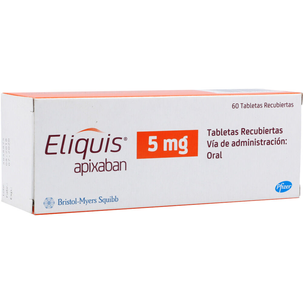 Eliquis Tabletas Recubiertas 5mg Cruz Verde