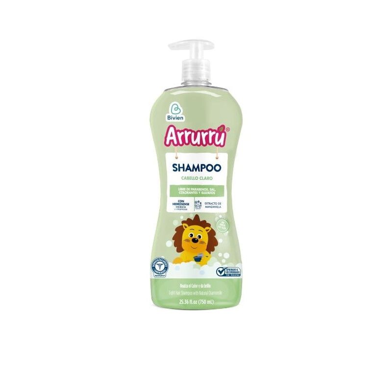 Shampoo Arrurru Cabello Claro Frasco 750Ml Manzanilla