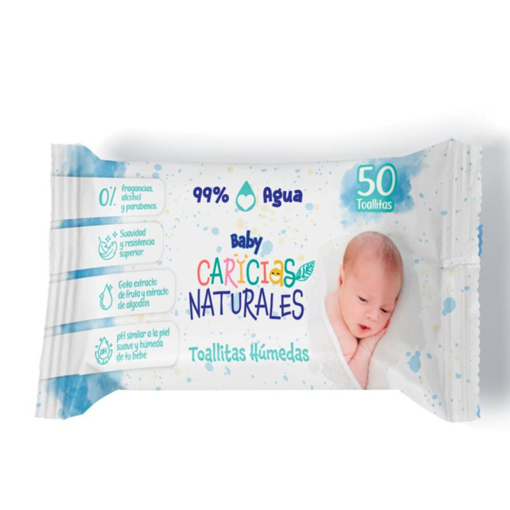 Toallitas-Humedas-Caricias-Naturales-Baby-Paquete--50-Unidades-imagen