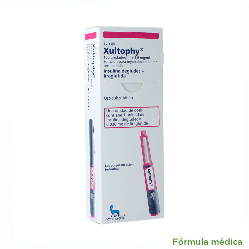 Xultophy-Soluci&oacute;n-Inyectable-pluma-Prellenada-(100-UI+-3.6-mg-)/mL-Caja-X-1-X-3mL-imagen