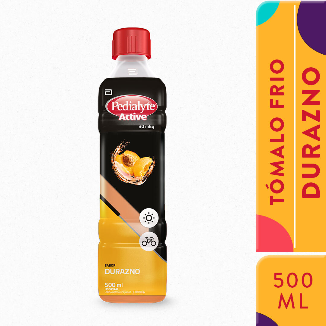 Suero Rehidratante Pedialyte Active 30 Durazno 500 mL