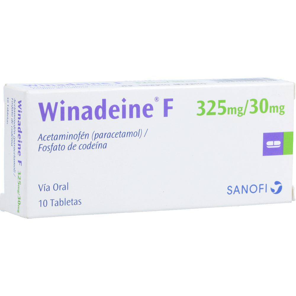 Winadeine F Tabletas (325+30)Mg Caja X 10
