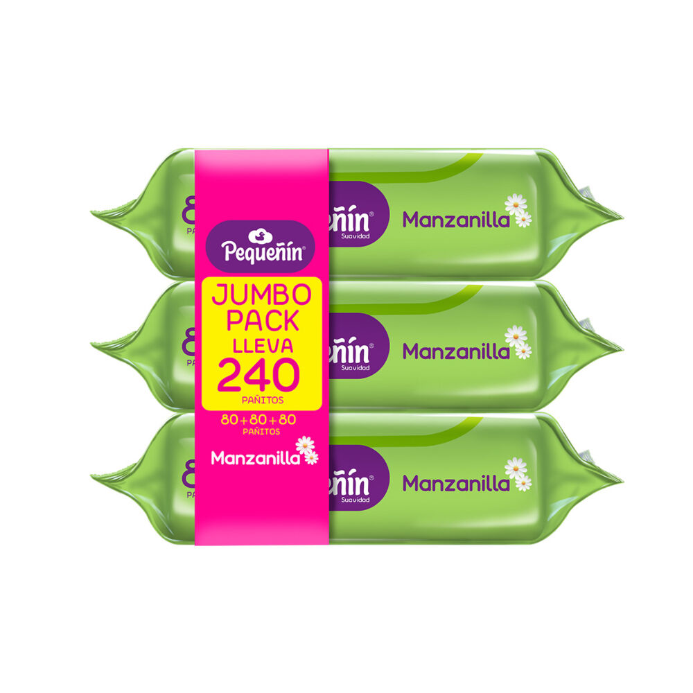 Promo-Panitos-Humedos-Pequenin-Jumbo-Pack-Paquete-X-240-Manzanilla-imagen-2
