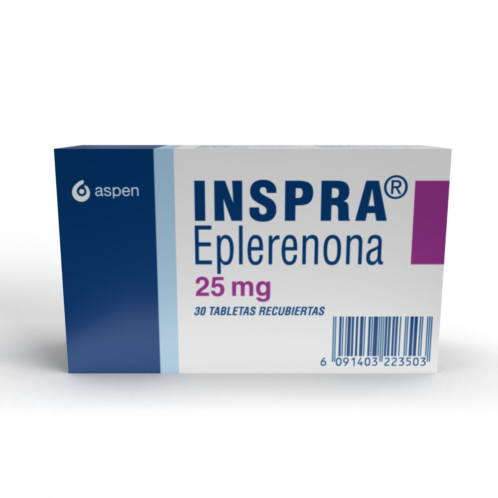 Inspra Tabletas Recubiertas 25Mg Caja X 30