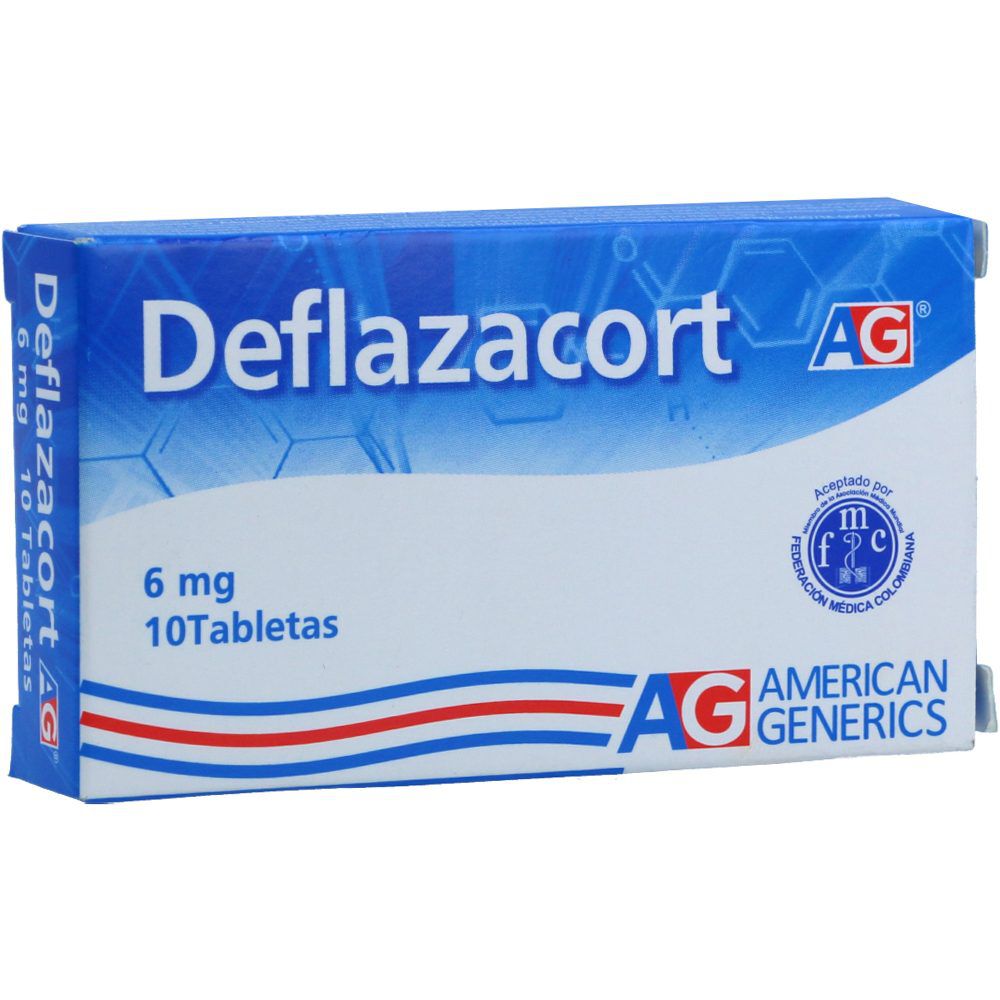 Deflazacort American Generics 6Mg Caja X 10 Tabletas