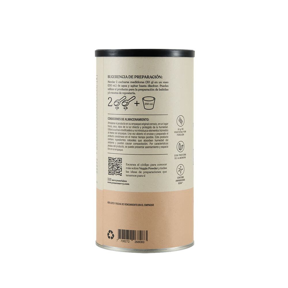Proteina-Veggie-Powder-Savvy-Tarro-X-630Gr-Vainilla-imagen-3