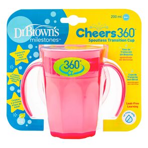 Vaso-De-Transicion-Sin-Boquilla-Dr-Brown-S-Cheers-360°-Paquete-X-1-Rosado-imagen