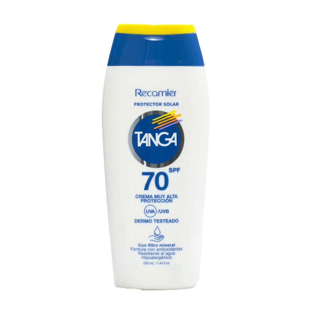 Protector Solar Tanga Spf70 Dermo Testeado Frasco X 220Ml