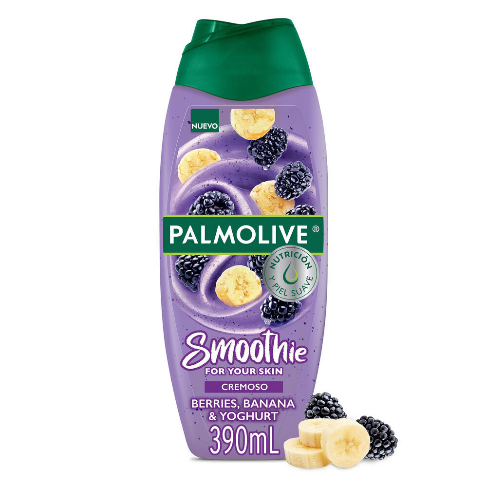 Jabon-Liquido-Corporal-Palmolive-Smoothie-Berries-Banana-Y-Yoghurt-Frasco-390Ml-imagen-1