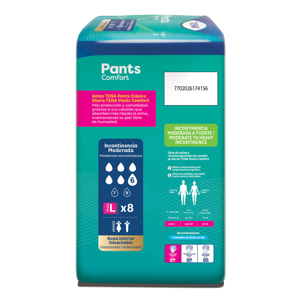 Ropa-Interior-Incontinencia-Tena-Paquete-X-8-Pants-Clasico-L-imagen-3